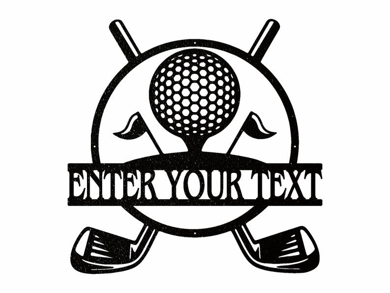 Custom Golf Metal Art, Metal Golf Sign for Sports Lover