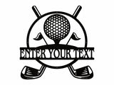 Custom Golf Metal Art, Metal Golf Sign for Sports Lover