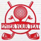 Custom Golf Metal Art, Metal Golf Sign for Sports Lover