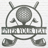 Custom Golf Metal Art, Metal Golf Sign for Sports Lover