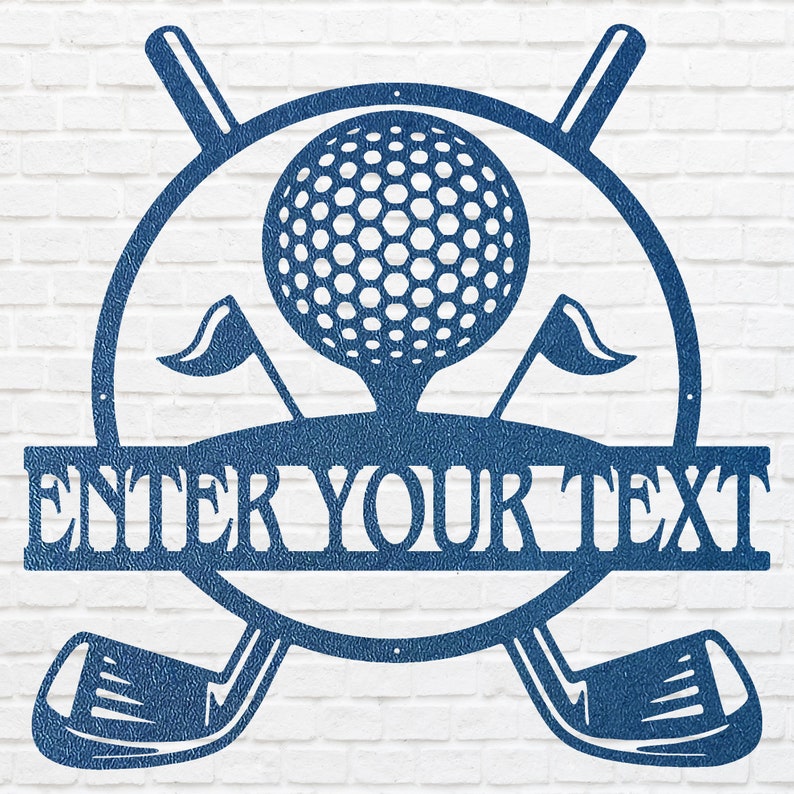 Custom Golf Metal Art, Metal Golf Sign for Sports Lover