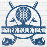 Custom Golf Metal Art, Metal Golf Sign for Sports Lover