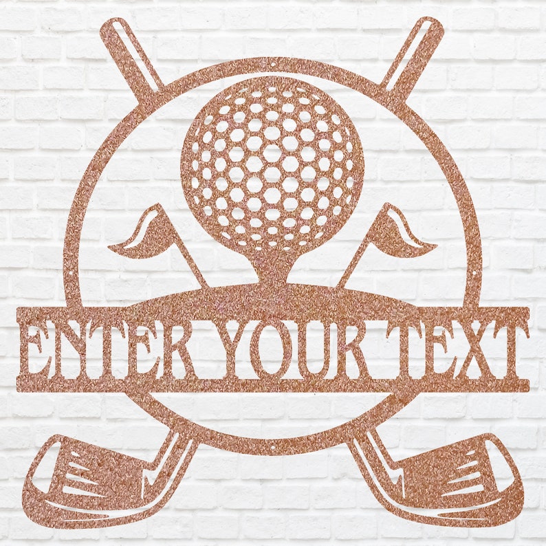 Custom Golf Metal Art, Metal Golf Sign for Sports Lover