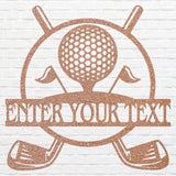Custom Golf Metal Art, Metal Golf Sign for Sports Lover