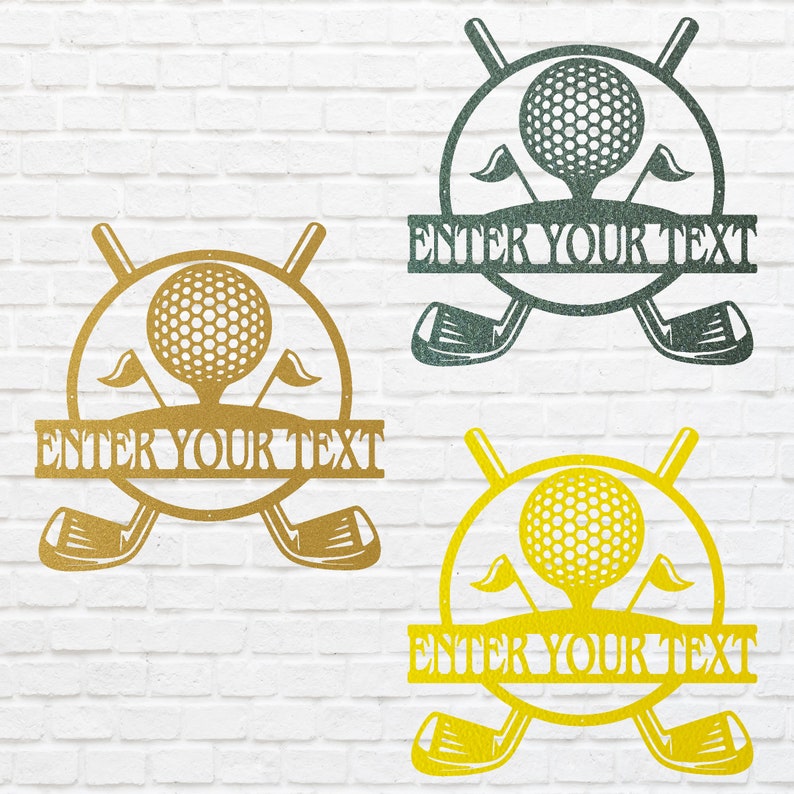 Custom Golf Metal Art, Metal Golf Sign for Sports Lover