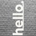 Hello Metal Sign for Home Decor, Front Door Sign