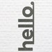Hello Metal Sign for Home Decor, Front Door Sign