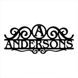 Custom Family Name Sign Metal Wall Art, Housewarming Gift