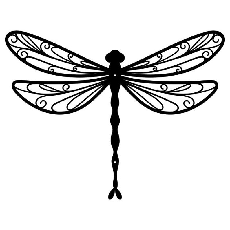 Metal Dragonfly Wall Art, Laser Cut Metal Insect Decor