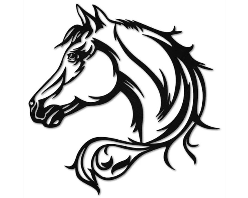 Metal Horse Metal Wall Art, Animal Wall Art for Horse Lovers