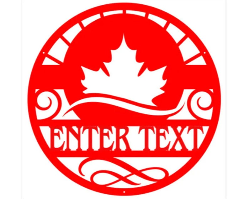 Custom Flag Metal Wall Art, Canada Flag Sign