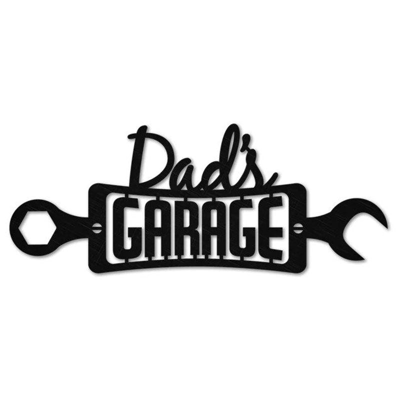 Personalized Garage Signs for Dad, Custom Metal Signs Garage