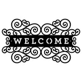 Metal Welcome Sign for Outdoor Decor, Decorative Front Door Sign