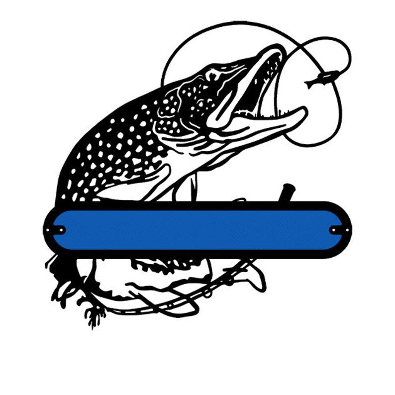 Personalized Decorative Metal Fish Wall Art - Fishing Artwork