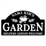 Metal Wall Art for the Garden, Black Metal Garden Plaques