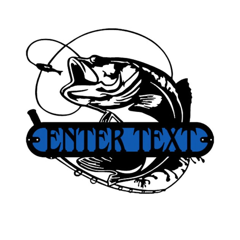 Fly Fishing Art, Personalized Fishing Signs Metal Wall Art