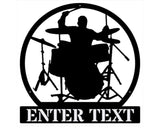Drummer Male Metal Wall Art, Custom Musical Wall Art