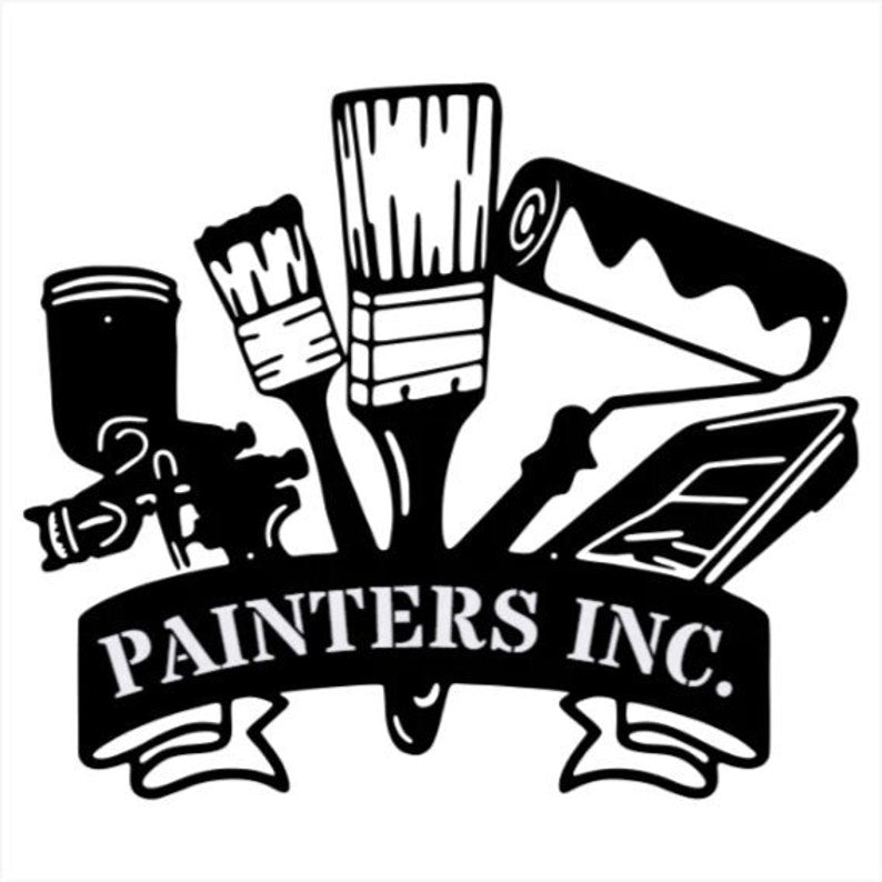 Painter Sign Metal Wall Art, Custom Metal Sign for Outdoor Decor