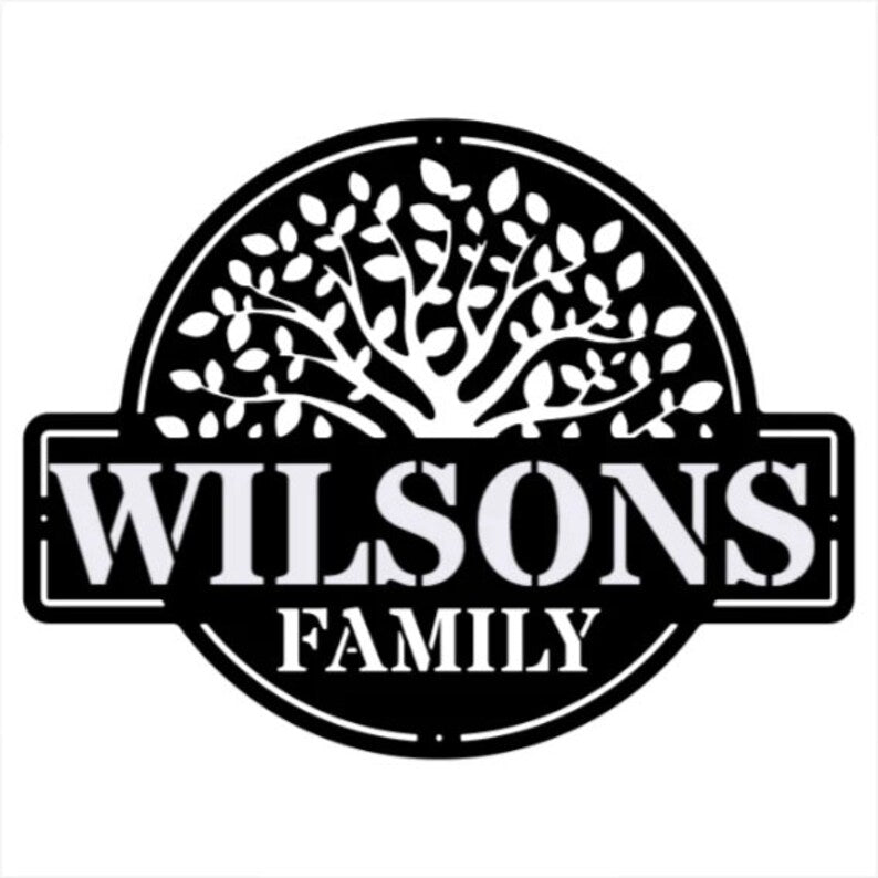 Custom Family Tree Wall Decor, Decorative Tree of Life Metal Wall Dign
