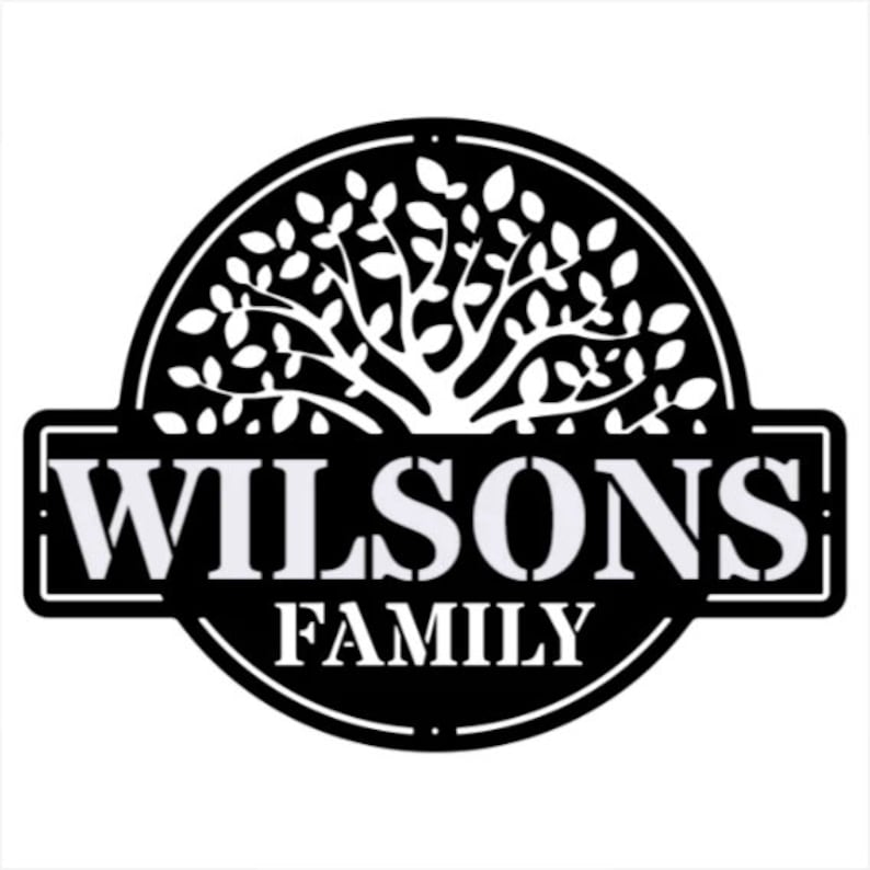 Custom Family Tree Wall Decor, Decorative Tree of Life Metal Wall Dign