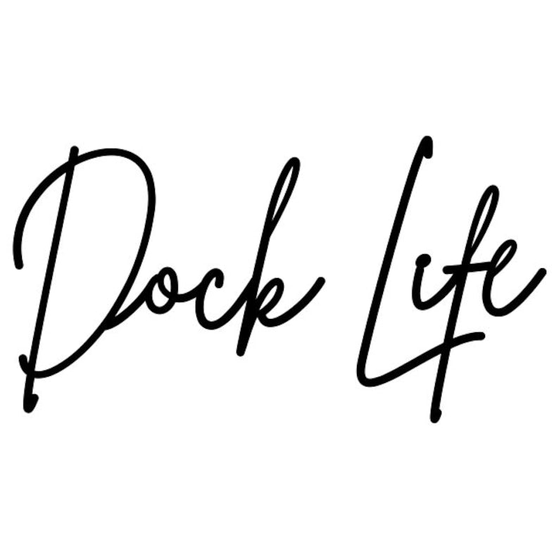 Dock Life Metal Sign, Outdoor Metal Wall Art for Decoration