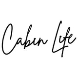 Cabin Life Word Signs, Black Decorative Wall Words,