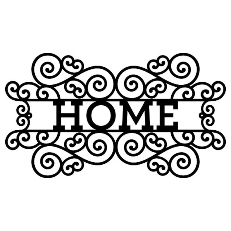 Metal Home Sign, Metal Wall Art for Home Decoration
