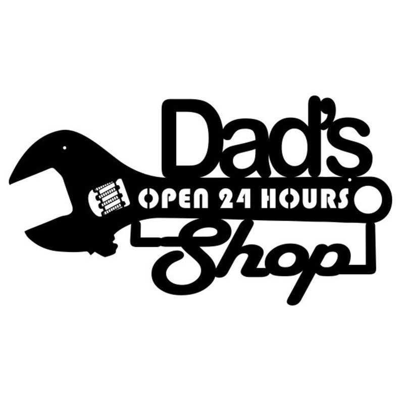Personalized Dad's Garage Sign, Custom Garage Metal Sign, Housewarming Plaque Decor, Workshop Man Cave, Metal Bar Sign