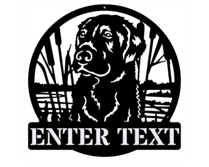 Metal Dog Wall Art, Custom Metal Name Dog Wall Decor