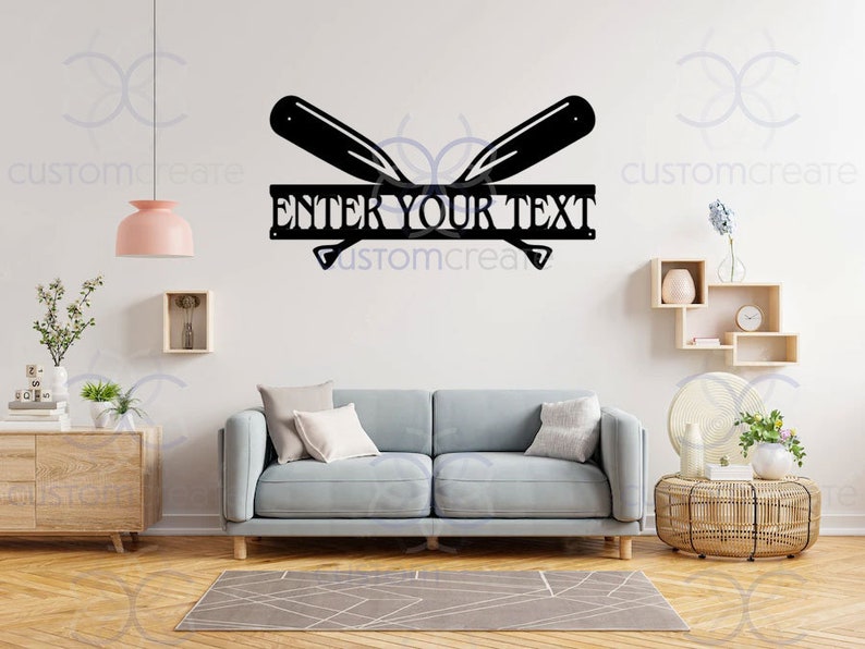Custom Oars Wall Art, Custom Metal Sign