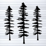 Sitka Tree Metal Wall Art Set of 3, Nature Lover Gift