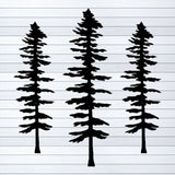 Sitka Tree Metal Wall Art Set of 3, Nature Lover Gift