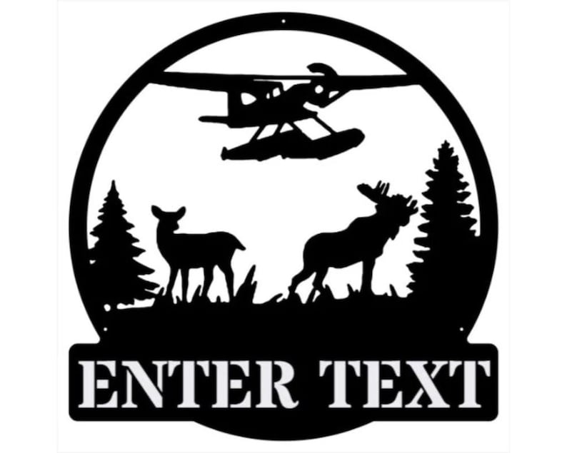 Wildlife Metal Art, Custom Name Sign for Animal Lover
