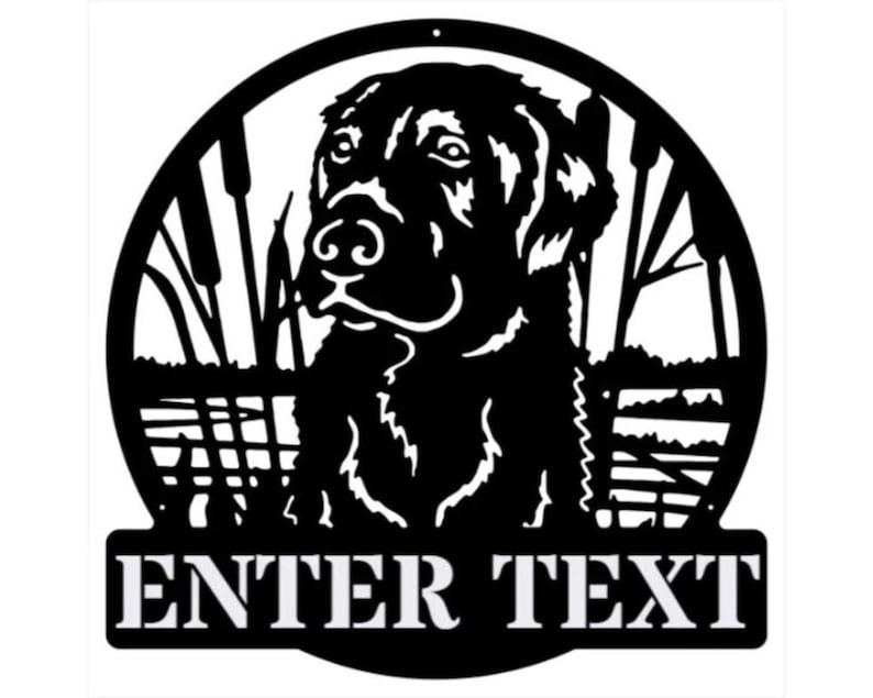 Metal Dog Wall Art, Personalized Wildlife Metal Dog Signs