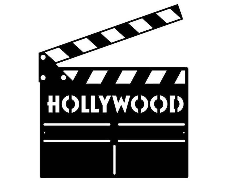 Movie Signs Metal Wall Art, Hollywood Metal Name Sign
