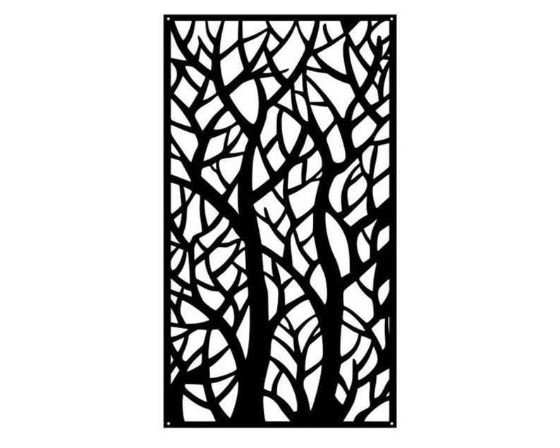 Metal Tree Wall Art, Metal Tree Branch Above Bedroom Decor