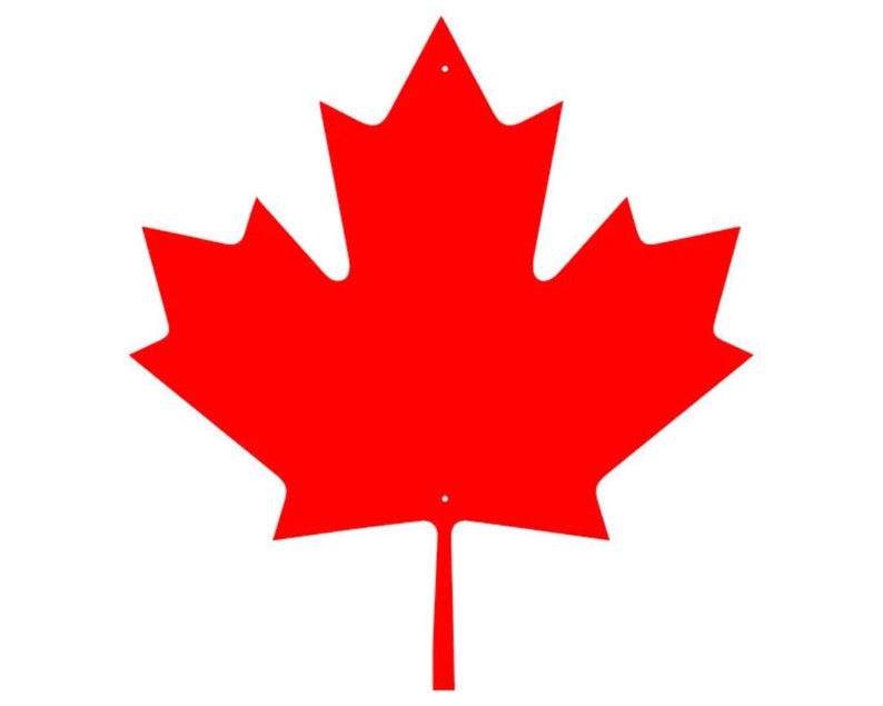 Red Maple Leaf Art Home Decor, Canada Maple Leaf Metal Art