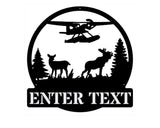 Wilderness Metal Sign, WildLife Custom Name Metal Wall Art,