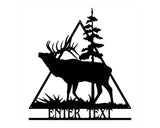 Elk Metal Art, Custom Metal Sign for Animal Lovers
