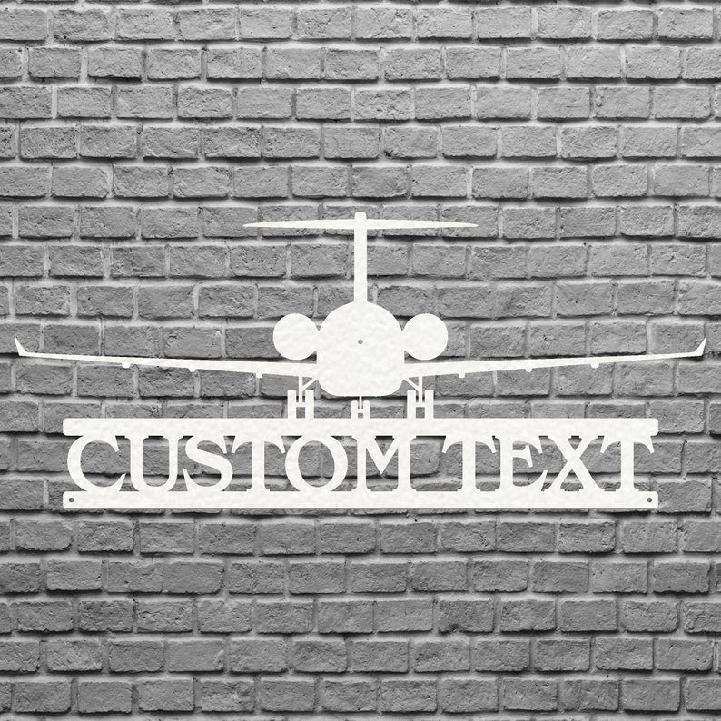 Custom Airplane Metal Art, Airplane Metal Wall Art