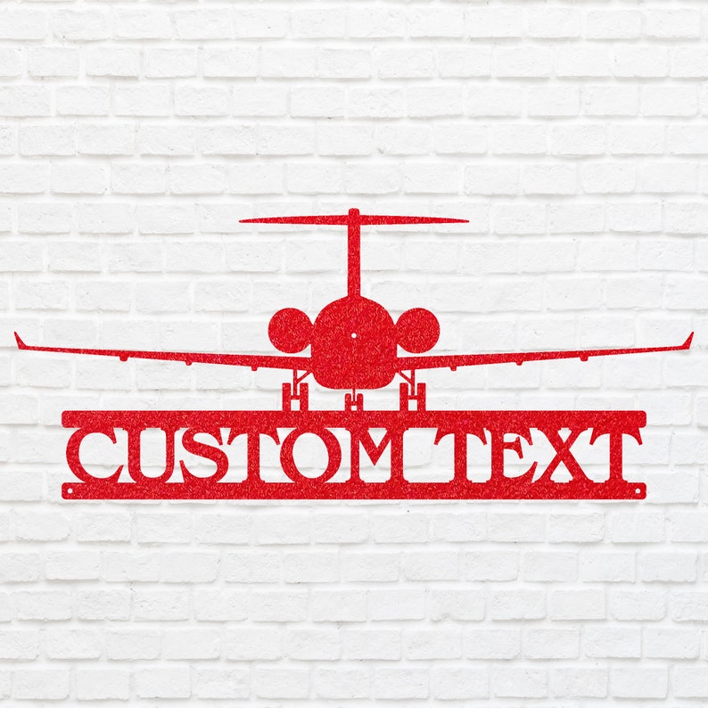 Custom Airplane Metal Art, Airplane Metal Wall Art