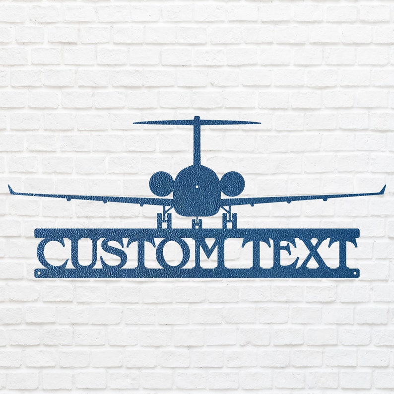 Custom Airplane Metal Art, Airplane Metal Wall Art