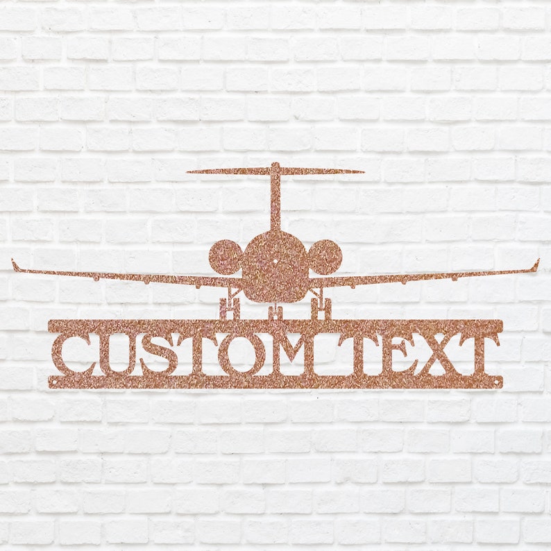 Custom Airplane Metal Art, Airplane Metal Wall Art