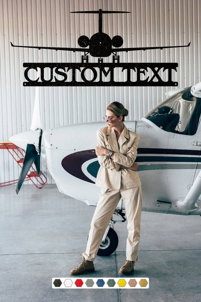 Custom Airplane Metal Art, Airplane Metal Wall Art