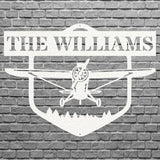 Personalized Airplane Wall Art, Airplane Metal Sign