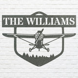 Personalized Airplane Wall Art, Airplane Metal Sign