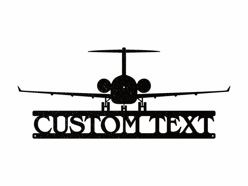 Custom Airplane Metal Art, Airplane Metal Wall Art
