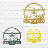Custom Airplane Metal Sign, Airplane Metal Wall Art