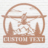 Custom Airplane Metal Wall Art, Front Door Sign