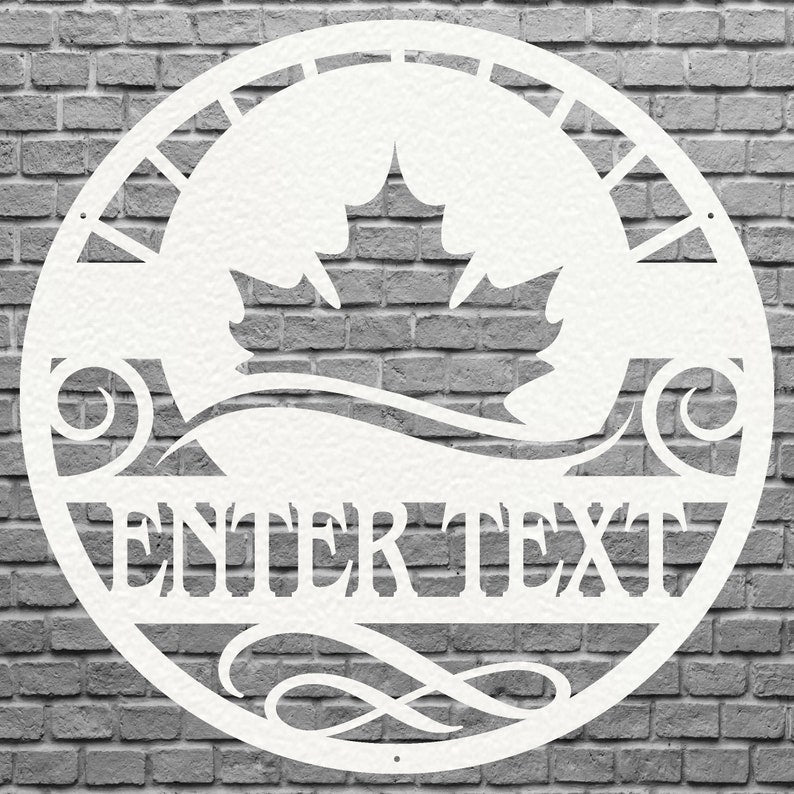 Custom Flag Metal Wall Art, Canada Flag Sign